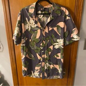 Volcom Dark Floral Men's Button Down Shirt